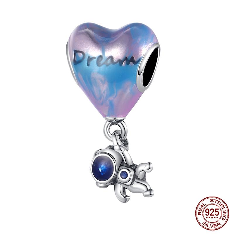 Fit Qikaola Original Bracelet Fashion Bee Astronaut Eiffel Tower Copper Charms Beads Fine Diy Birthday Jewelry For Women