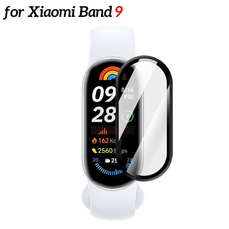Smartwatch Screen Protectors for Xiaomi Miband 10 9Pro 8 9Active 3D Curved Flexible Anti-scratch Protective Films for Mi Band 10