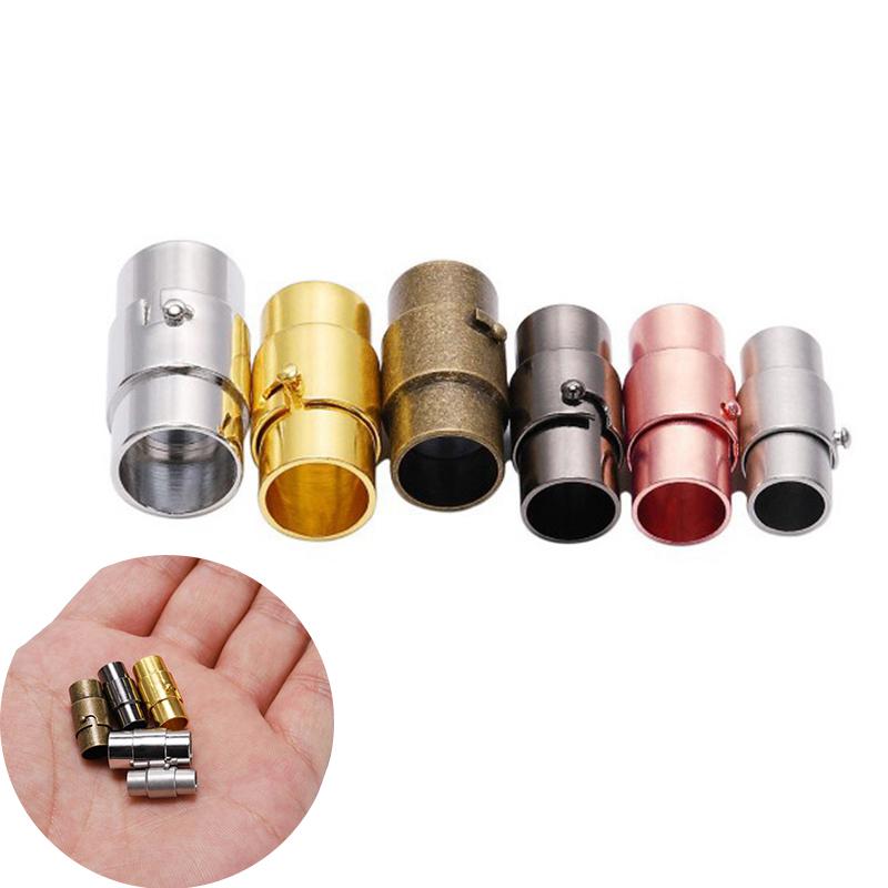 

Ювелирные изделия Кожаный шнур Конец Крышка Магнитные застежки Браслет Ожерелье Разъем 10PCS