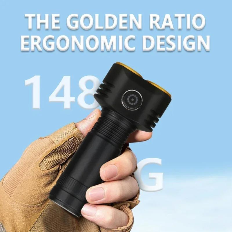 Mini svítilna TYPE-C dobíjecí přenosná vestavěná baterie malá svítilna se 4 režimy svícení kempingové nouzové svítilny