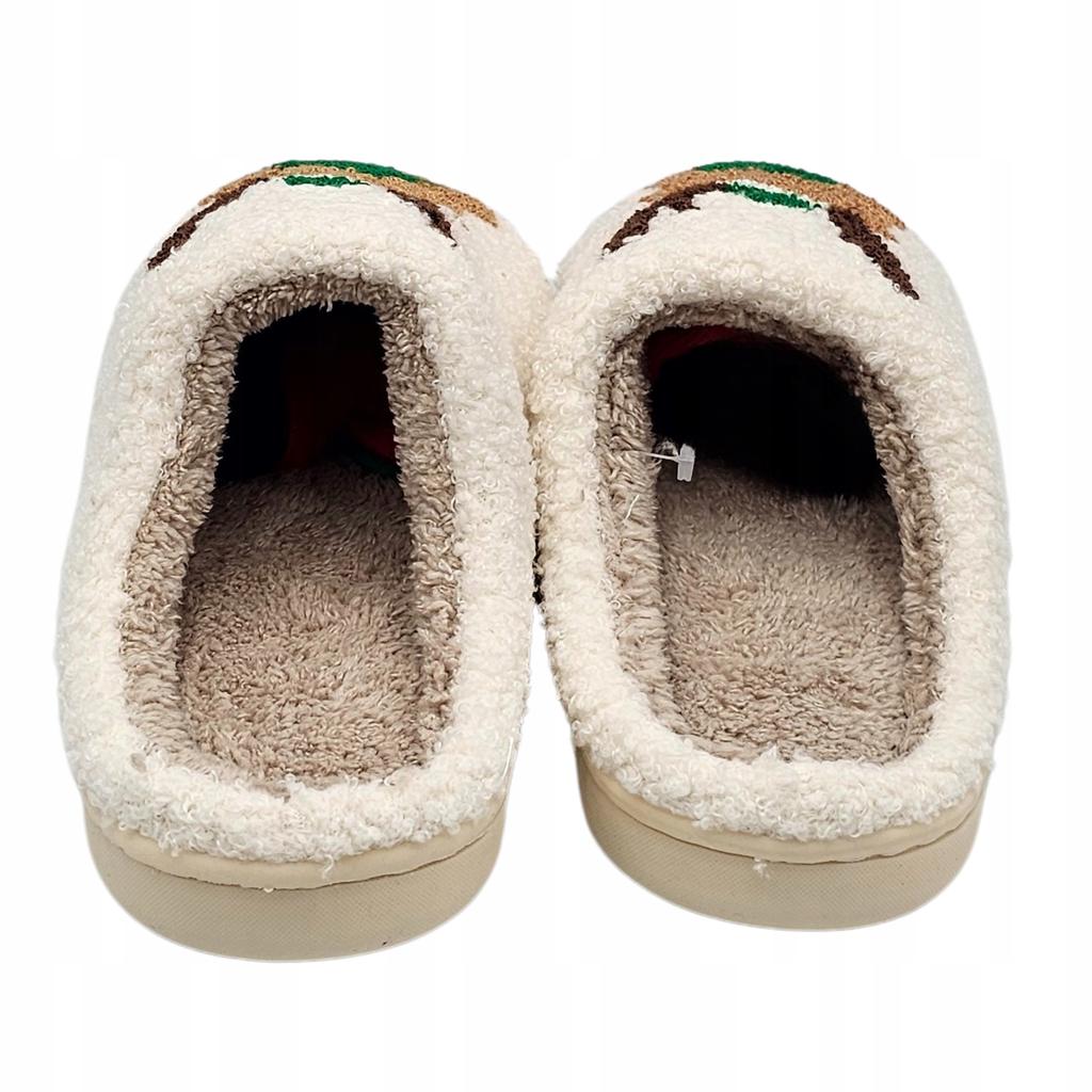 Women's Christmas Slippers Warm Home Slippers With Reindeer Size 37-38