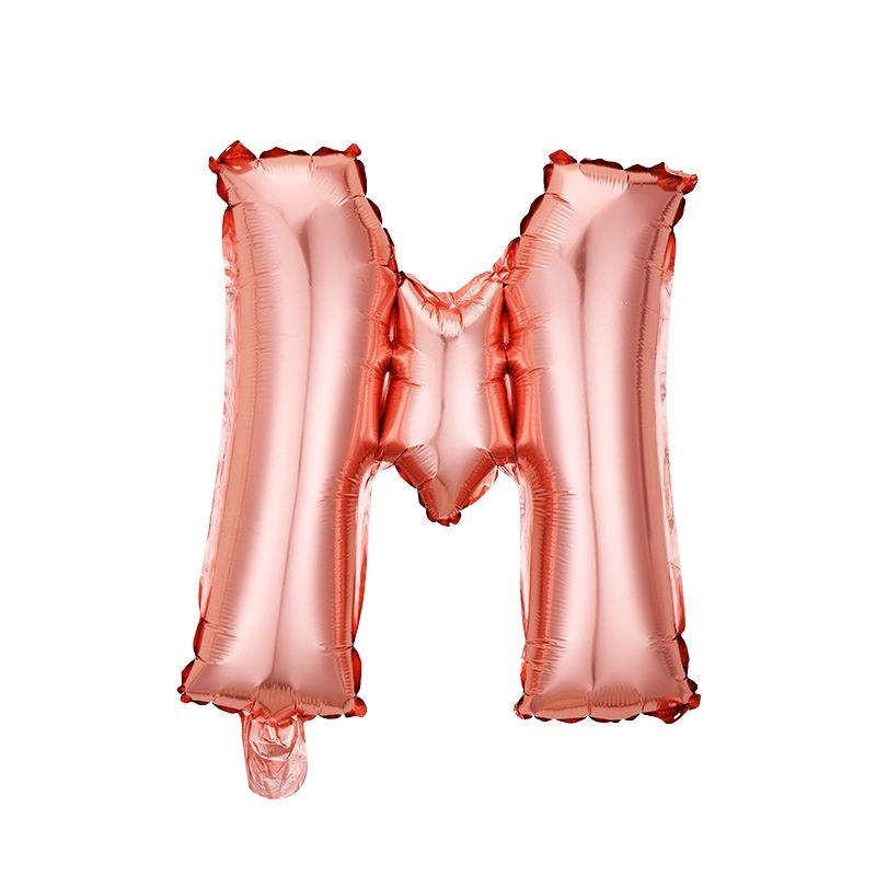 Skinny 32-Inch Rose Gold Letter Balloon Birthday Party Decoration Aluminum Film Balloon Silver Gold Helium Floating In The Air