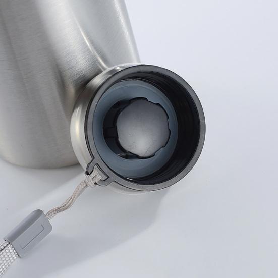 Stainless Steel Water Kettle with Leak-Proof Spiral Lid Food Grade BPA-Free Corrosion Resistant Dishwasher Safe Drink Container Sports Bottle