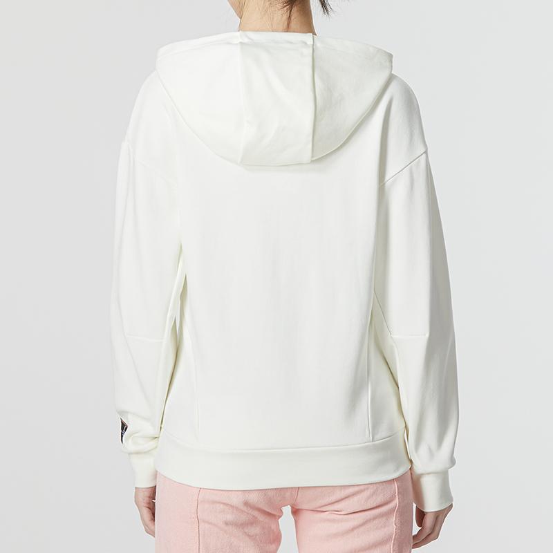 Adidas CNY Gfx Hoodie With Cartoon Rabbit Print Women Hoodie White HZ2994