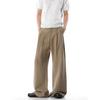 American street retro solid color drape trousers men's trendy brand loose wide-leg casual versatile old money style trousers