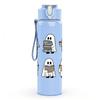 1PC Five Cute Ghosts Halloween 750ml Color Plastic Sports Water Bottle Leakproof Flip Straw Lid Suitable for Sports Office Home Use