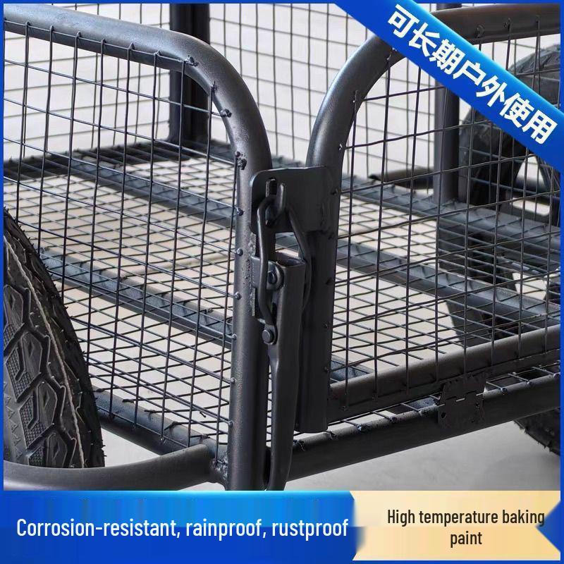 Portable Small Trailer for Outdoor Cart Electric Vehicles and Motorcycles