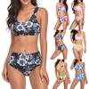 Fashion Women's Two Piece Swimsuits Swimming Wear Tie-dye Printed Sexy Bikini