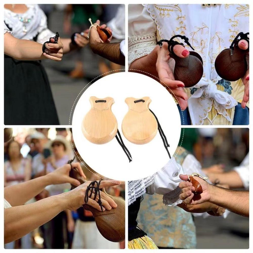 Hand Clapper Flamenco Dance Castanets Traditional Hand Castanets Spanish Castanets  Percussion