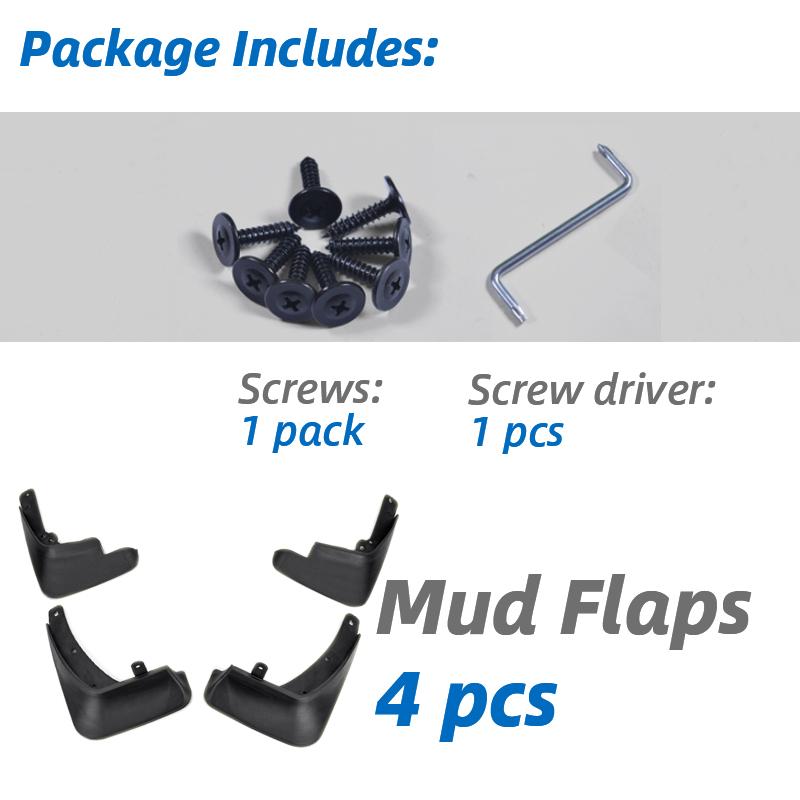 4Pcs Car Mud Flaps For KIA Rio Sedan 2012-2018 Mudflaps Splash Guards Mud Flap Front Rear Mudguards Fenders Auto