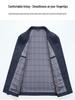 2026 Spring Men's Business Lapel Windproof Jacket: Middle-aged Single-breasted 4-button Coat