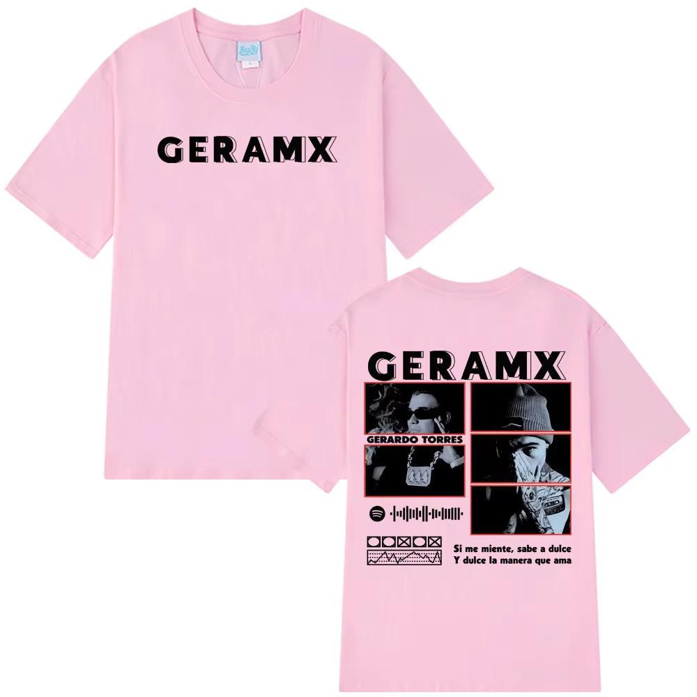 Rapper GERA MX Tour Album 2026 Graphic Tshirt Unisex Women Fashion Tshirts Casual pure Cotton Gothic Punk Tshirts Streetwear