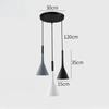 Nordic Pendant Light Indoor Chandelier Combination Aluminum LED 3 Heads Lamp Fixture for Restaurant Bar Coffee Shop Home Decor