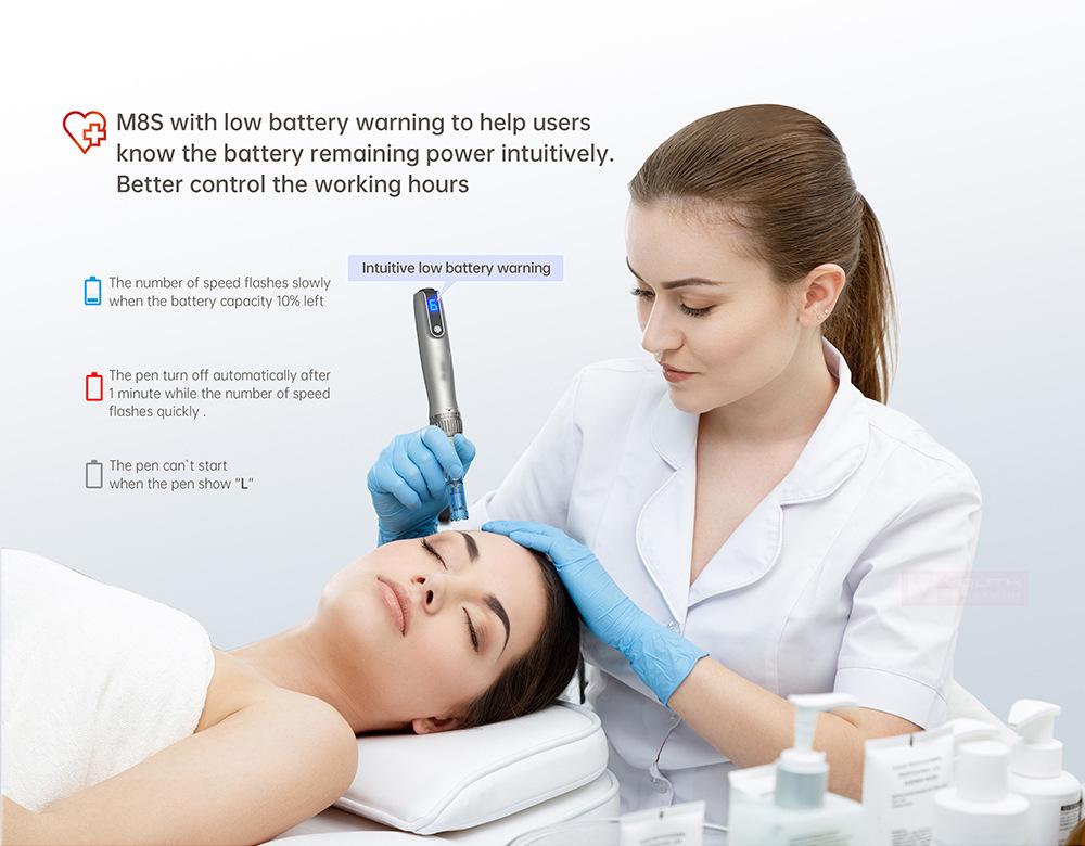 Dr.pen M8S Kabelloser Elektrischer Mikronadelstift - Wiederaufladbares Hautpflegeinstrument für verbesserte Schönheitsbehandlungen