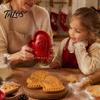 Baking Gifts for Enthusiasts Christmas Hand Press Pie Mold, Plastic Pastry Dough Neatly Cut Cookie Cutters DIY Holiday Treats