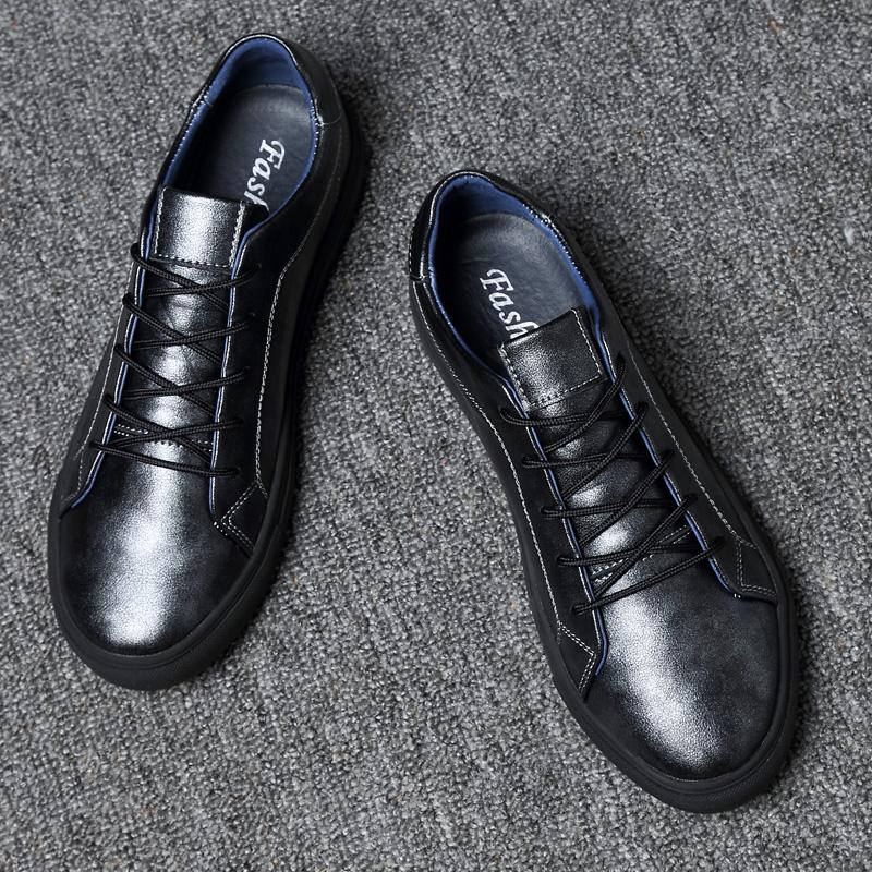 Hot Selling Men's Cotton Genuine Leather Shoes Autumn Winter Outdoor Sports Shoes Lace Up Men's Business Shoes Low Top Shoes