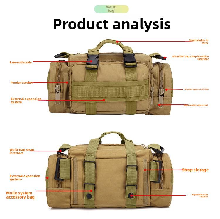 Camouflage Tactical Bag Combination Heavy-duty Hiking Bag Large Capacity Outdoor Hiking and Fitness Backpack Sports Backpack