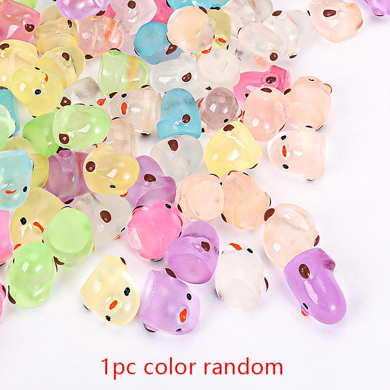 

1/5 шт светящийся цыпленок микро-украшения миниатюрные украшения в горшках пейзаж 1pc