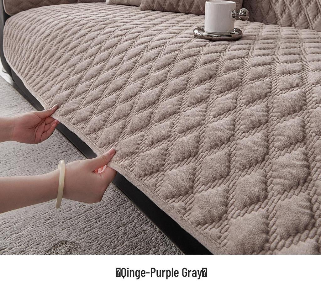 Hochwertiges rutschfestes Plüsch-Sofakissen für Ledersofas - Perfekt für Herbst und Winter