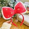 Christmas Hairband Hair Accessories New Deer Horn Bow Headwear Christmas Festival Sweet and Cute Headband Accessories