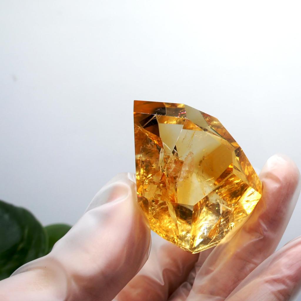 Citrine Natural Quartz Carefully Raw Feng Good Home New Gift [TANAKA YA] Crystal, Selected, High-Quality Ornament, Stone, Purification, Mineral,