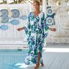 Women's Printed Beach Kaftans Summer Maxi Dress Cover-Ups for Swimwear, Vacation Essentials,Bulk Supply with Big Discounts