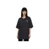 Puma Her Structured Round Neck Solid Color Simple Short Sleeve T-Shirt Women Tops Black 686325-01