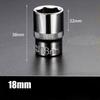 1pc 8-32mm Hex Socket Wrench Head Set 1/2 Short Long Socket Deep Nut Driver Sleeve Spanner End Ratchet Tool With Holder