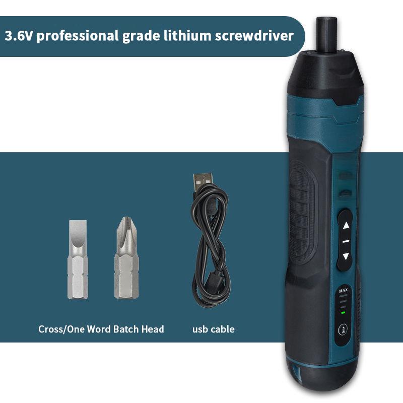 Cordless Electric Screwdriver: Effortless Screw Installation & Removal, Rechargeable Power Tool For All Tasks