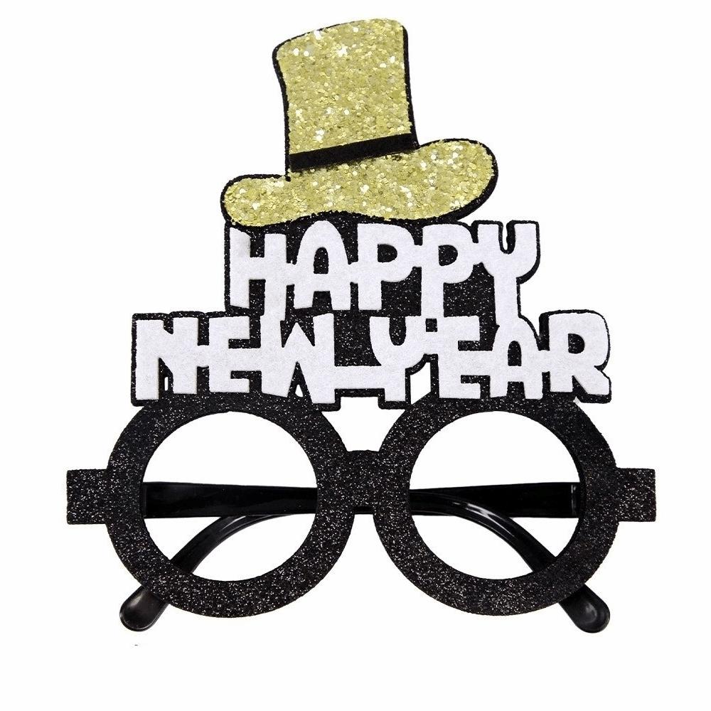 Letters and Numbers 2026 New Year Glasses New Year Decorative Glasses  Xmas Party Decoration