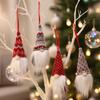 8 Pcs Cloth Knitting Christmas Tree Ornaments DIY Cartoon Gnome Photography Props Shatterproof Xmas Tree Hangings Pendant
