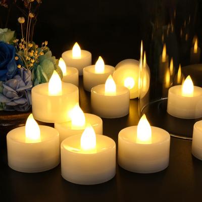 LED Titreşen Alevsiz Mum Pil Çay Işığı Yanıp Sönen Elektrikli Mumlar Doğum Günü Düğün Partisi Romantik Dekorasyon