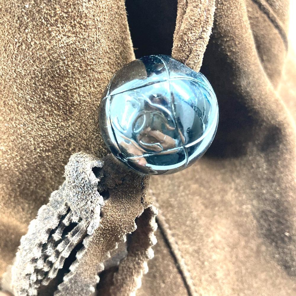 CHANEL vintage CC Mark Triple Coco Cocoball Fringe Tassel Shoulder bag Tote Bag