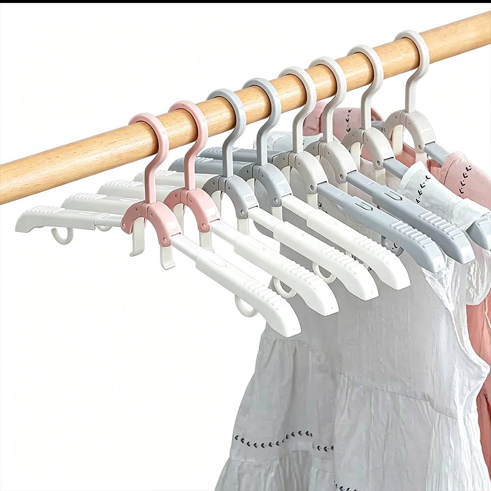 Portable Foldable Travel Clothes Hanger Multifunctional Folding Clothes Rack For Business Trip Home