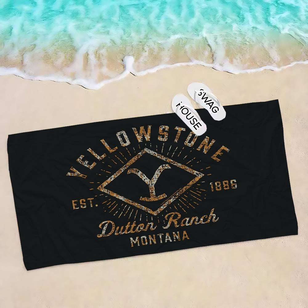 Yellowstone TV Show Microfiber Beach Towel Absorbent Quick Dry Soft Yoga Swimming Resort Mountain Climbing Towel