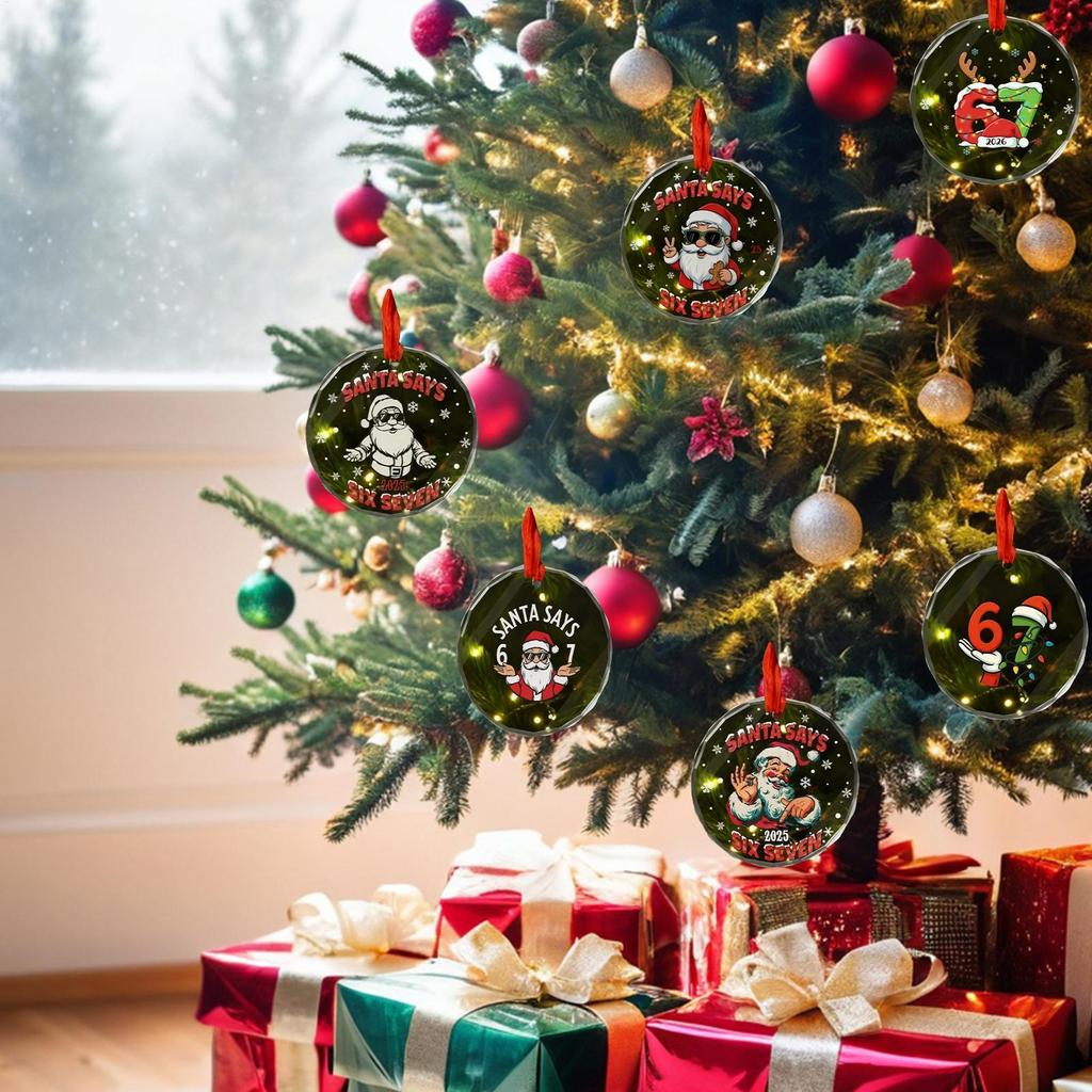Christmas Tree Decorations Santa Claus Home Decor Sarcastic Collectible Christmas Pendants For Indoor Outdoor Bedroom Entryway