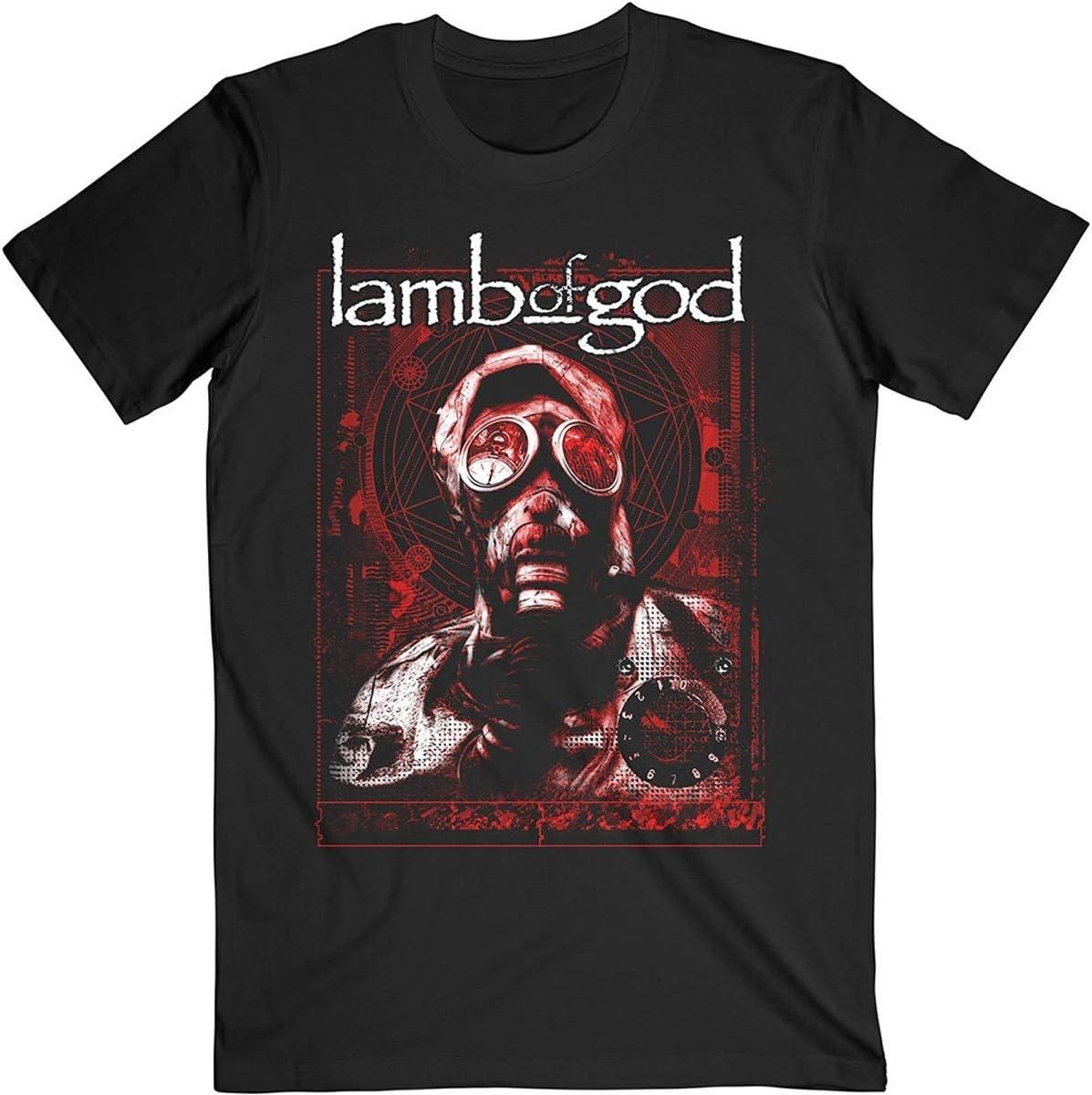 Lamb of God Gas Mask Waves (Black) T-Shirt S