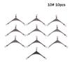 10Pcs/Lot 3 Way Swivels Connector Fishing Tackle Saltwater Fishing Rolling Swivels Triple Fishing Swivel Cross Line Connectors