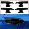 For 10Th Gen Civic ABS Exterior Door Handle Bowl Cover Trims For Honda Civic 2016-2021 Gloss Black
