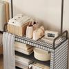 Indoor Thickened Clothes Hanger Rack Floor-standing Closet with Dust-proof for Home Small Apartment Clothing Storage Shelf