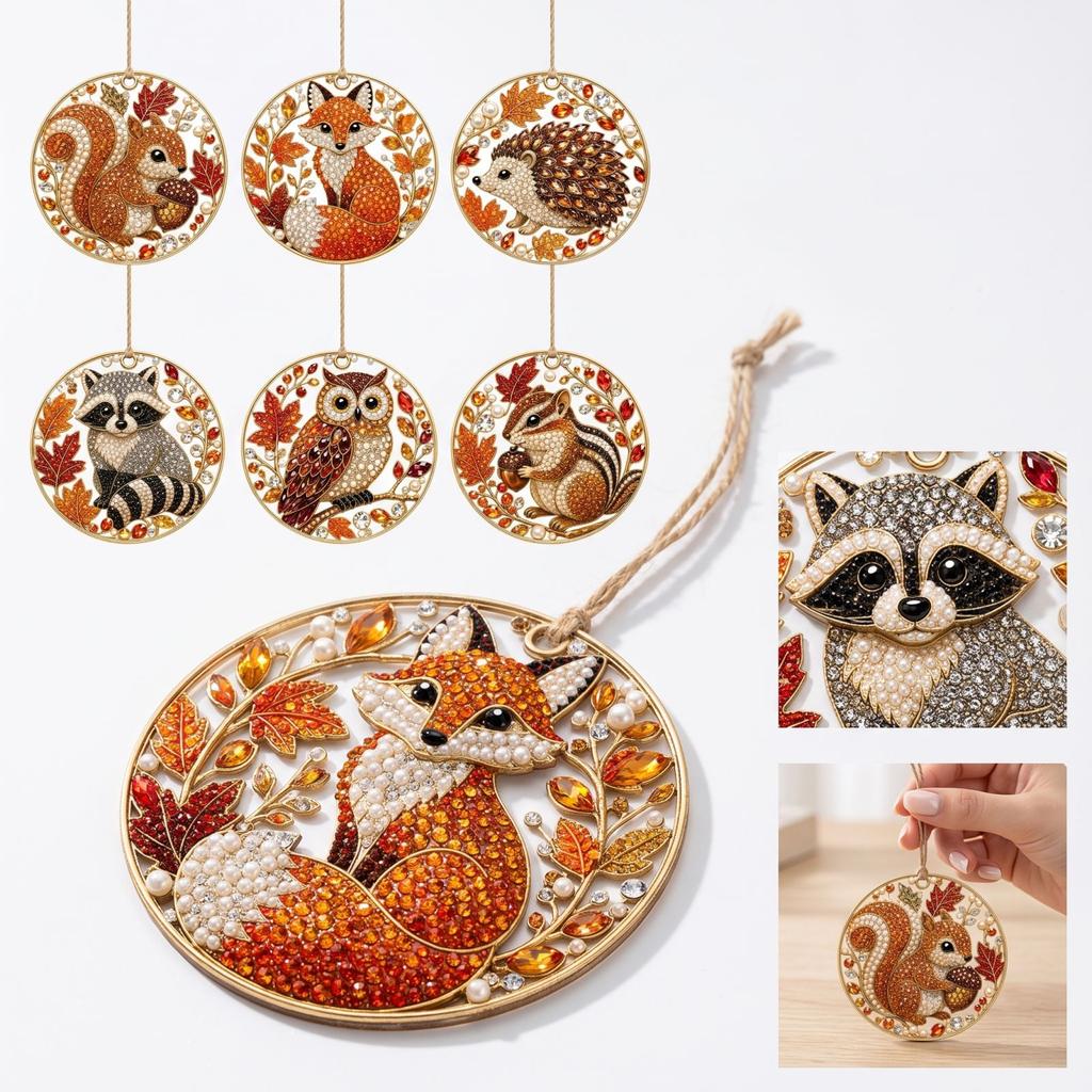 Fall Hanging Ornament Set for Seasonal Home Decor