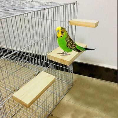 Perches Stand Perched Bird Cage Toys Hanging Platform Hamster Stand Rack Cage Board Square Pedal