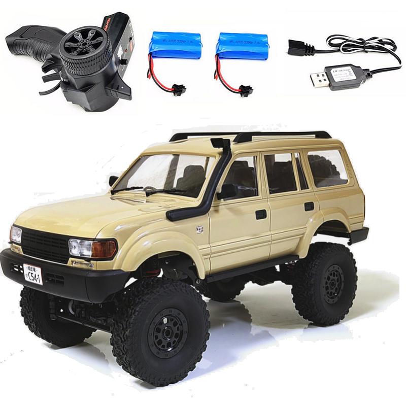 WPL C54-1 4WD 2.4G Off-road Car LC80 Remote Control Car RC Crawler Buggy Moving Machine Kids Battery Powered Cars Boys Gift