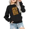 Kids' Fashion Loose-Fit Casual Long-Sleeve Christmas Print Oversized Crewneck Sweatshirt