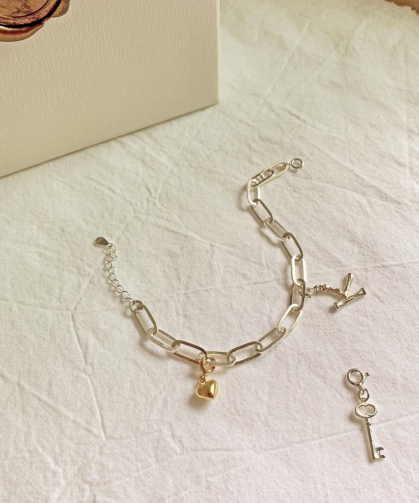 Code.H (Silver 925) Layered Link Chain Bracelet (Type A)
