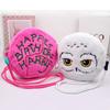 Hagrid Owl Embroidery Plush Toy Bag with Harry Potter Birthday Cake Design