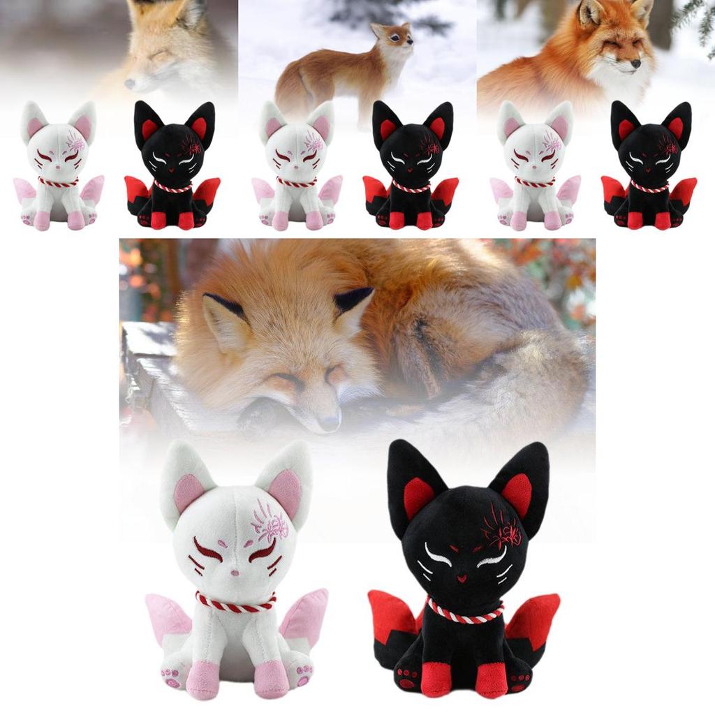 Adorable Plush Fox Toy Cute Cartoon Animal Stuffed Doll With Soft Pp Cotton Filling