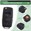 Wireless Program Support XKB520EN Second Generation Replacement For XKB501EN Wire Remote Key For VW B5 Flip 3 Buttons SA2205