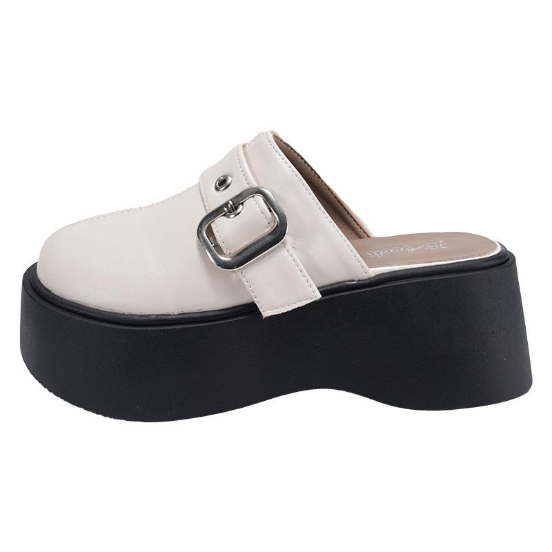Lazy bag head half slippers new slippers sandals summer leisure children thick bottom fashion round head