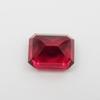 Natural Red Ruby Loose Gemstone 8.05 Ct Emerald Cut for Jewelry Making and Gem Collections